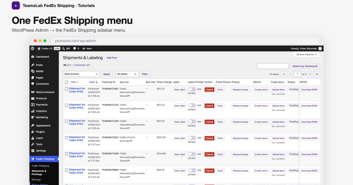 Show HN: Teamzlab for FedEx